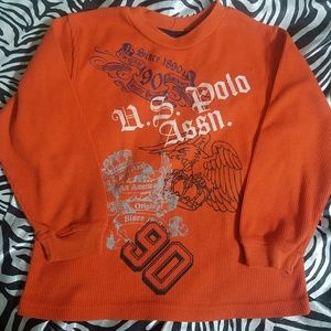 Boys thermal polo shirt